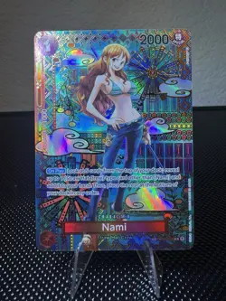 One Piece Card Game English OP01-016 Nami SP ALT ART CCG OP05 - Image 1