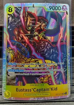 One Piece Eustass "Captain" Kid OP10-112 Royal Blood Foil Bandai CCG TCG - Image 1