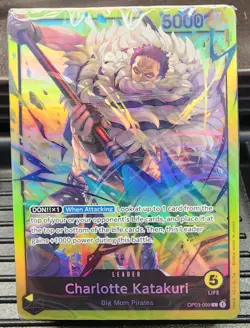 ONE PIECE TCG: Charlotte Katakuri ST20 OP03-099 Leader YELLOW Starter Deck - Image 1
