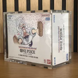 One Piece Booster Box Acrylic Display Case Magnetic Lid 99% UV Rejection - Image 2
