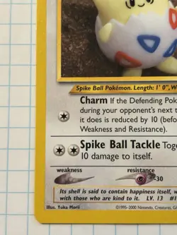 Pokemon Neo Destiny 2002 Togepi 56/105 Unlimited Uncommon LP - Image 5