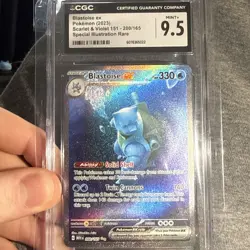Pokemon TCG Blastoise EX Scarlet & Violet 151 - 200/165 CGC 9.5 Gem Mint - Image 1
