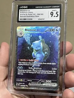 Blastoise ex 200/165 Sv: Scarlet & Violet 151 Holo CGC Mint+ 9.5 - Image 1