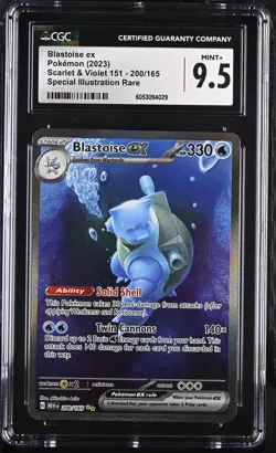 Pokemon Blastoise ex 200/165 Ultra Rare Scarlet Violet 151 - CGC 9.5 - Image 1