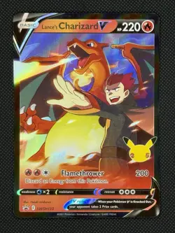 Pokemon TCG Celebrations SWSH133 Lance's Charizard V - Promo 25th Anniversary - Image 1