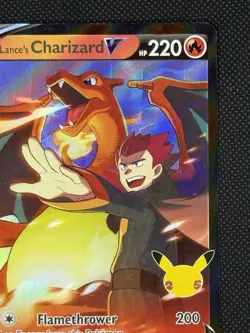 Pokemon TCG Celebrations SWSH133 Lance's Charizard V - Promo 25th Anniversary - Image 4