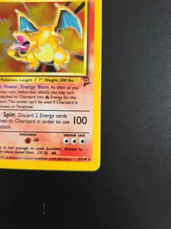 Pokemon Charizard 4/130 Base Set 2 Holo Rare Card - Image 4
