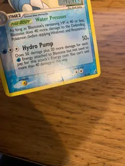 LP! Blastoise (14/100) EX Crystal Guardians Stamped Reverse Holo Pokemon Card! - Image 3