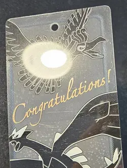 POKEMON CENTER JAPAN LIMITED GAME COMMEMORATIVE CONGRATULATIONS CARD LUGIA HO-OH - Image 3