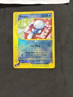 Pokemon Card Wooper 66/147-Aquapolis-Eng-Holo Reverse-Nm! - Image 3