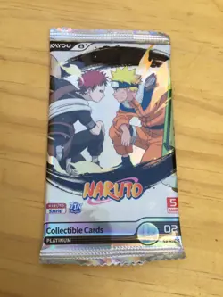 Naruto cards KAYOU, T4W7, English Version, Original CCG Anime, 5pk/Pack, Sealed - Image 1