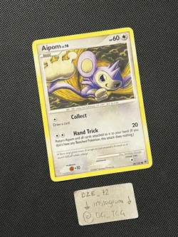 Pokemon D&P Majestic Dawn - Aipom Lv.16 - Non Holo Common - 50/100 - VLP/LP - Image 3