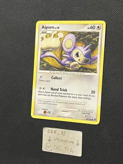 Pokemon D&P Majestic Dawn - Aipom Lv.16 - Non Holo Common - 50/100 - VLP/LP - Image 4