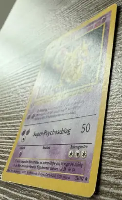 German Kadabra and Porygon 1st Edition Base Set Uncommons 32/100 39/100 Pokemon - Image 4