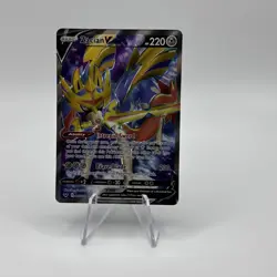 [NM] Silver V Zacian V Sword & Shield Base Set 195/202 Pokemon TCG - Image 1