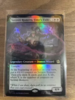 x1 Savanti Romero, Time's Exile - Foil - Extended Art R MTG Teenage Mutant Ninja - Image 1