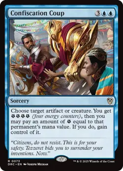 Confiscation Coup 0073 MTG Commander: Aetherdrift Rare NP - Image 1