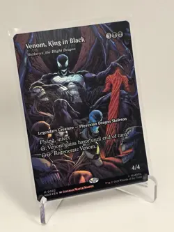 Venom King in Black Borderless 0022 MTG Mythic NP Foil - Image 1