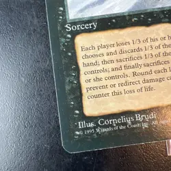2X MTG Pox Sorcery Ice Age 1995 - Image 2