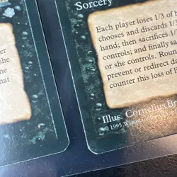 2X MTG Pox Sorcery Ice Age 1995 - Image 3