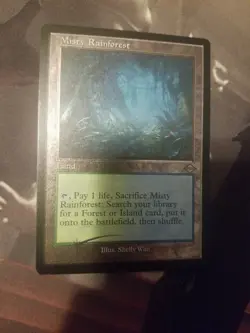 Misty Rainforest ETCHED FOIL - Magic The Gathering MTG Card - MH2 - Retro - Image 1