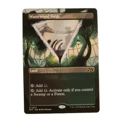Wastewood Verge (Borderless) Aetherdrift, Non-Foil, Rare, Land - Image 1