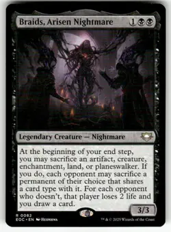 BRAIDS, ARISEN NIGHTMARE #82 MTG COMMANDER: EDGE OF ETERNITIES RARE - Image 1