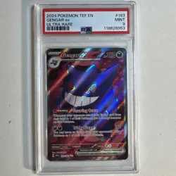 2024 Pokemon SV05 Temporal Forces (TEF) Gengar ex #193 Ultra Rare PSA 9 - Image 1