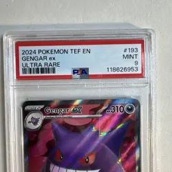 2024 Pokemon SV05 Temporal Forces (TEF) Gengar ex #193 Ultra Rare PSA 9 - Image 2