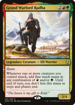 Grand Warlord Radha #195 (MP) Dominaria DOM Magic MTG - Image 1
