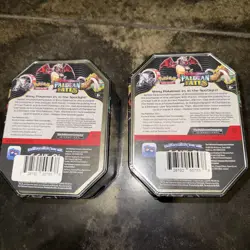 Pokemon TCG Paldean Fates Tin Lot Of 2 Great Tusk Iron Treads Sealed - Image 2