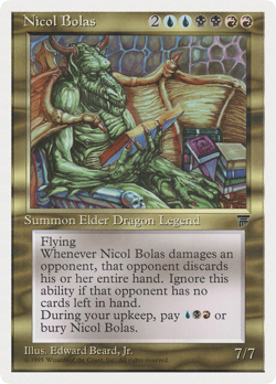 Nicol Bolas (MP) Chronicles CHR Magic MTG - Image 1
