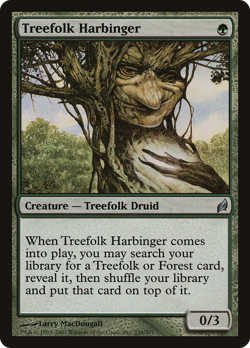 Treefolk Harbinger #239 (MP) Lorwyn LRW Magic MTG - Image 1