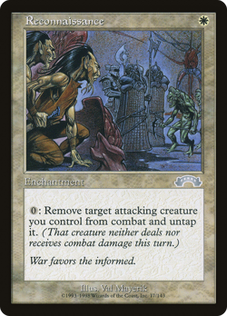 Reconnaissance #17 (MP) Exodus EXO Magic MTG - Image 1