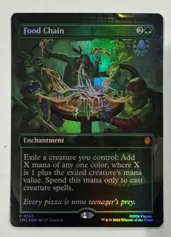 MTG Food Chain BORDERLESS FOIL 0133 TMNT - Image 1