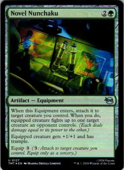 Novel Nunchaku U Teenage Mutant Ninja Turtles 127 LP MTG FOIL - Image 1