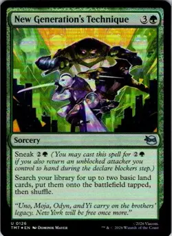 New Generation's Technique U Teenage Mutant Ninja Turtles 126 LP MTG FOIL - Image 1
