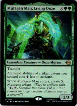 Mutagen Man, Living Ooze R Teenage Mutant Ninja Turtles 124 LP MTG FOIL - Image 1
