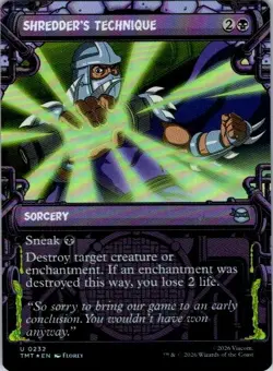 Shredder's Technique (Showcase) U Teenage Mutant Ninja Turtles 232 LP FOIL - Image 1
