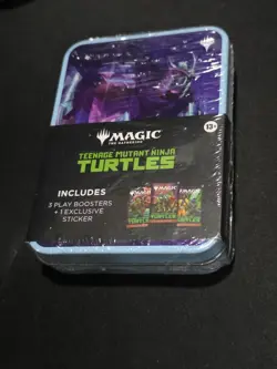 Magic: The Gathering Teenage Mutant Ninja Turtles Tin Shredder 3 Booster Packs - Image 1