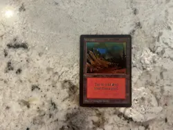 Mtg Beta Mountain - Magic the Gathering Beta Mountain Mtg Beta Miscut Played - Image 1