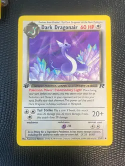 1st Edition Dark Dragonair - #33/82 - Vintage Pokemon Card 2000 - NM FREE SHIP - Image 1