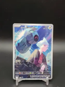 Steven’s Beldum SVP 207 Black Star Promo Illustration Rare NM Pokemon Card - Image 1