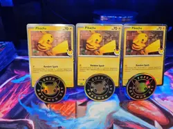2026 Pikachu 051/162 Pokemon Day 30th Anniversary Stamped Promo TCG Plus Coin - Image 3