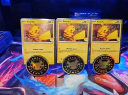 2026 Pikachu 051/162 Pokemon Day 30th Anniversary Stamped Promo TCG Plus Coin - Image 4
