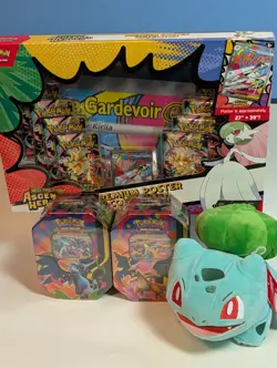 Pokemon TCG - Ascended Heroes Premium Poster Collection + Tins + Bulba pet! ❤ - Image 1