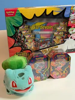 Pokemon TCG - Ascended Heroes Premium Poster Collection + Tins + Bulba pet! ❤ - Image 4