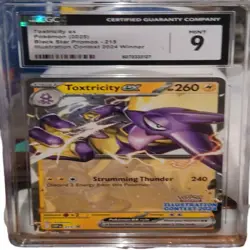 Toxtricity ex 215 Contest 2024 Black Star Promo Pokemon CGC 9 - Image 1