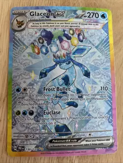 Glaceon EX 150/131 Prismatic Evolutions SIR Special Illustration Pokemon ❄ NM - Image 1
