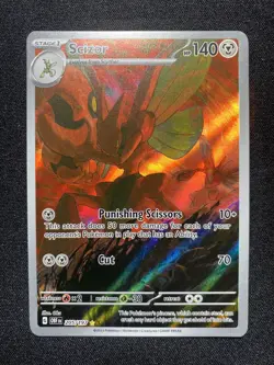 Scizor 205/197 Pokemon Obsidian Flames Illustration Rare Alt Art Full Art IR - Image 1